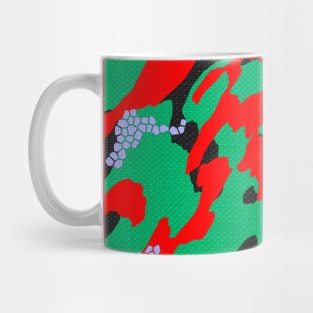 Camouflage - Red and Green Mug